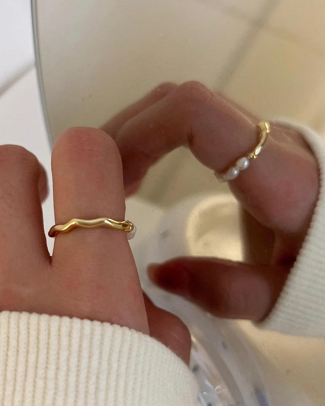 BEADS PEARL RING