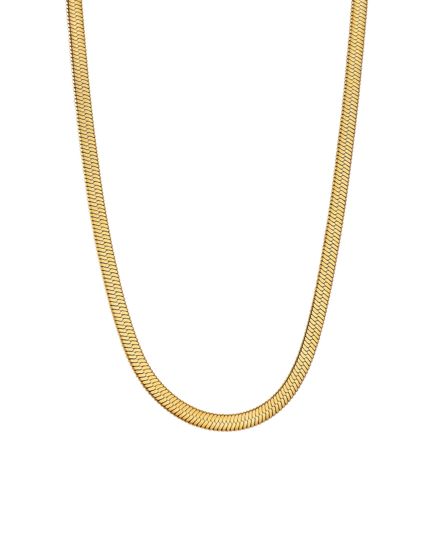 Herringbone Necklace Gold