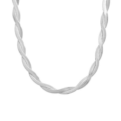 HERRINGBONE TWISTED NECKLACE