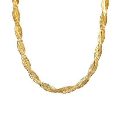 HERRINGBONE TWISTED NECKLACE